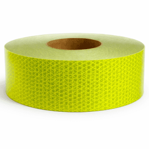 REF-DBF - Fluorescent Lime-Yellow Reflective Tape, 50 Yd